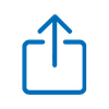 blue share icon